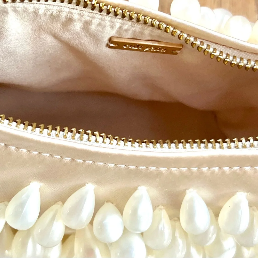 🌺🎉HP🌺 NWT Cult Gaia Gia Satin Shoulder Bag Ivory - Picture 11 of 16